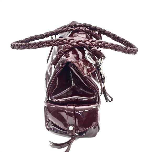 🍷 Francesco Biasia Wine Patent Leather Purse 🍷 - Picture 4 of 6